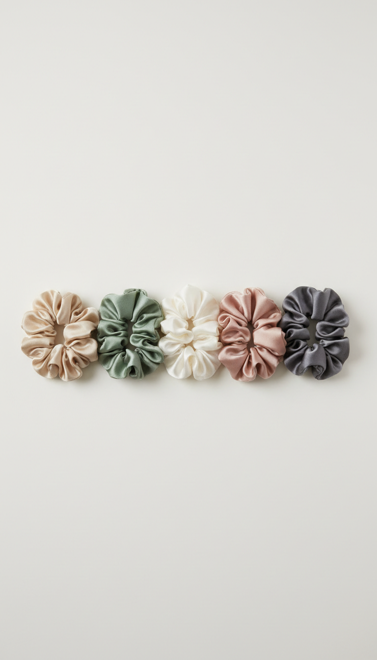 Silk Scrunchie Set