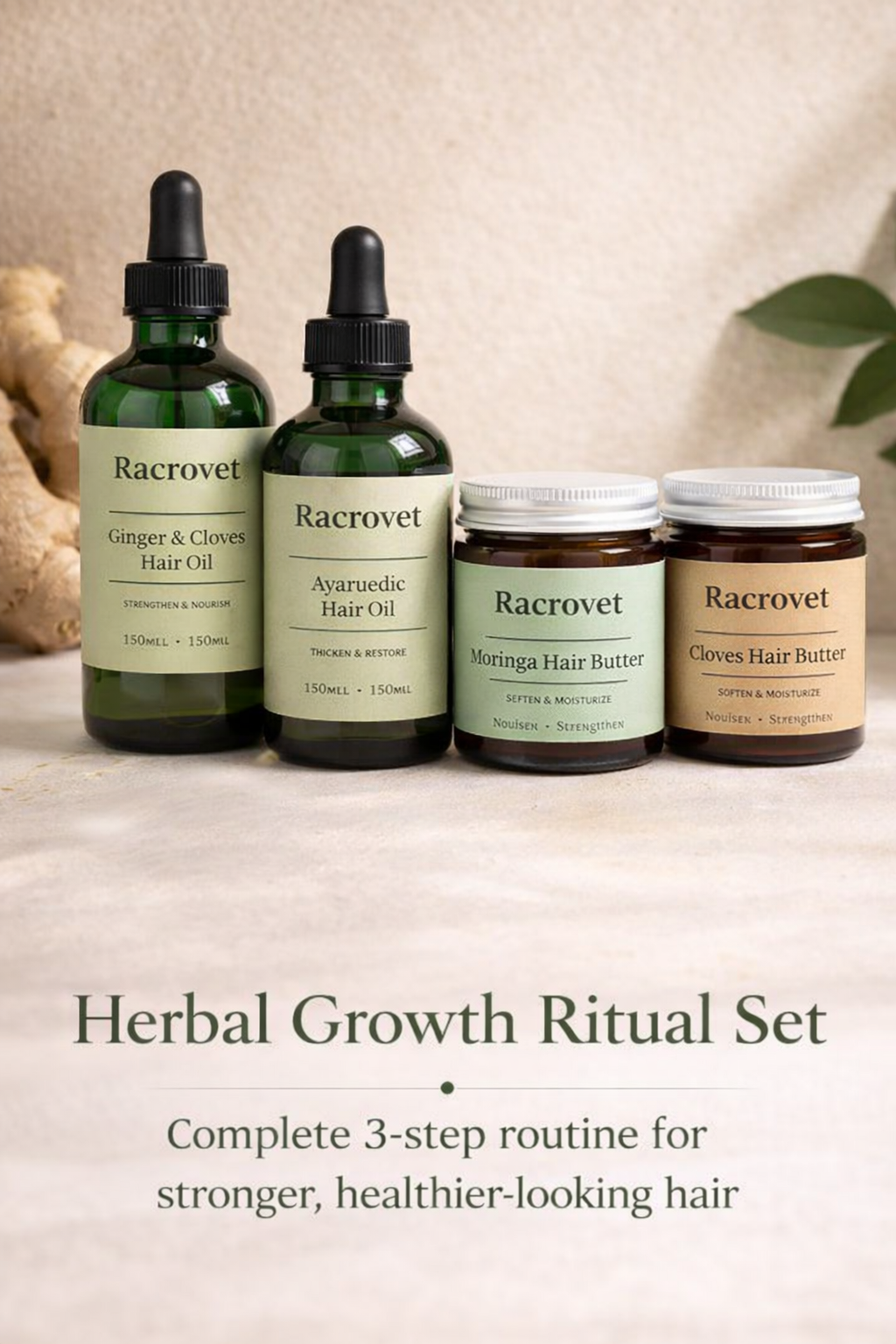 Racrovet Herbal Hair Care Ritual Kit
