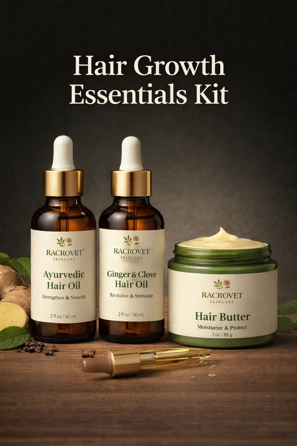 Racrovet Herbal Hair Care Ritual Kit