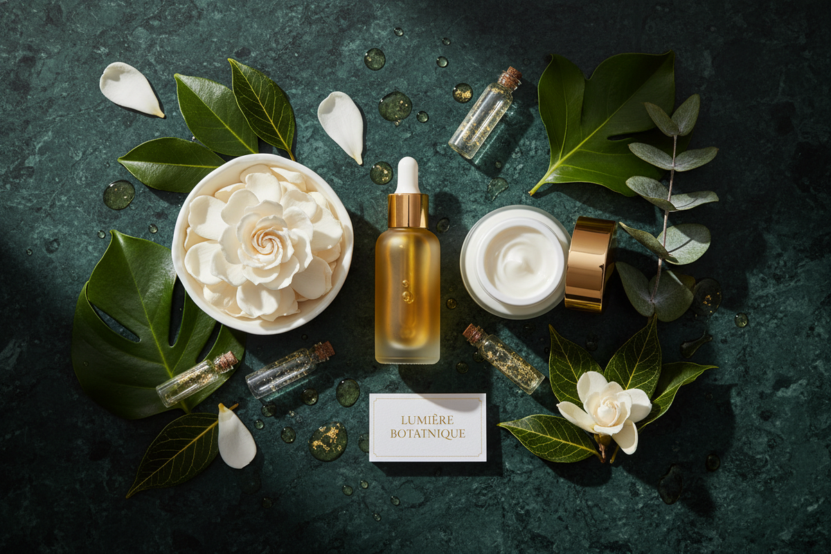 Luxury Skincare Flat Lay
